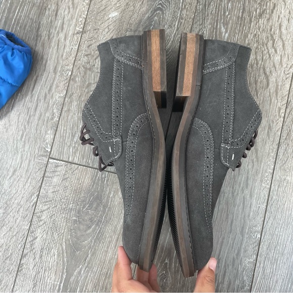 Vionic Bowery Bruno shoes men’s 8 Oxford wingtip suede leather lace up - Picture 3 of 6